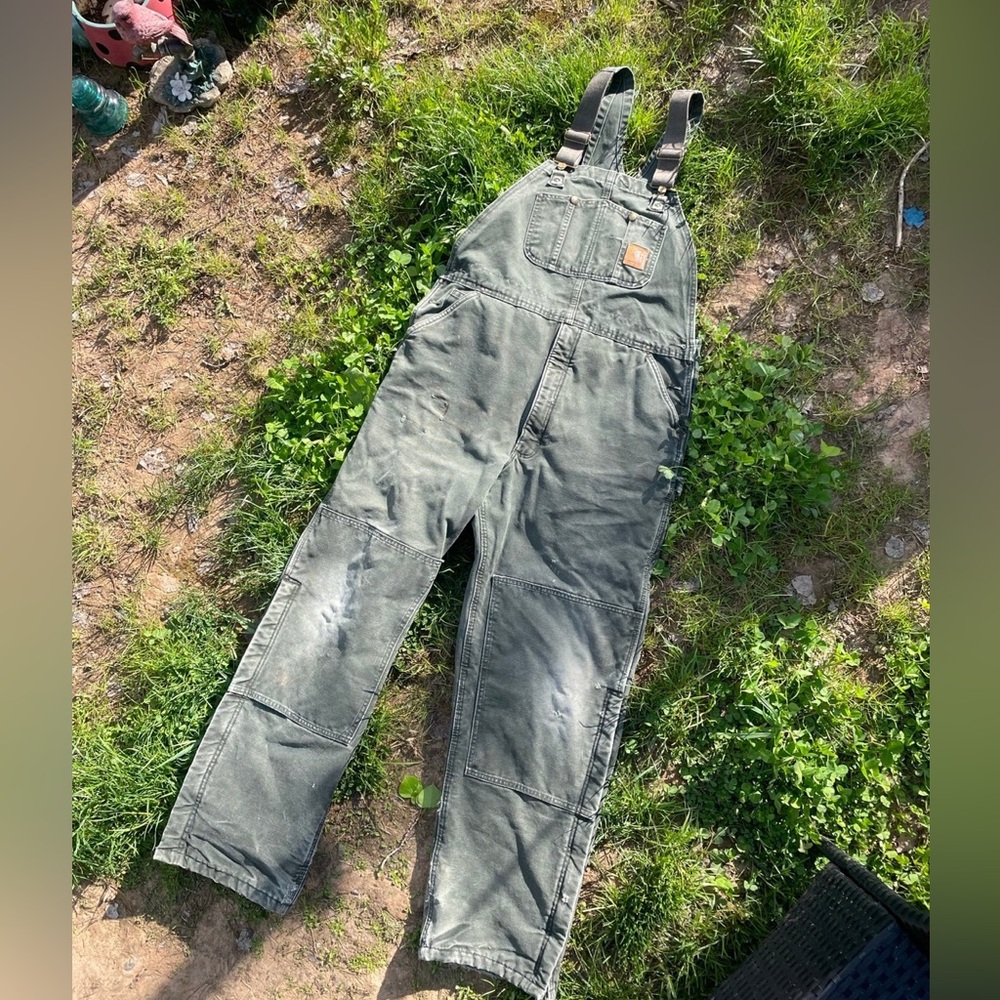 VERY RARE VTG Moss Green Carhartt Overalls